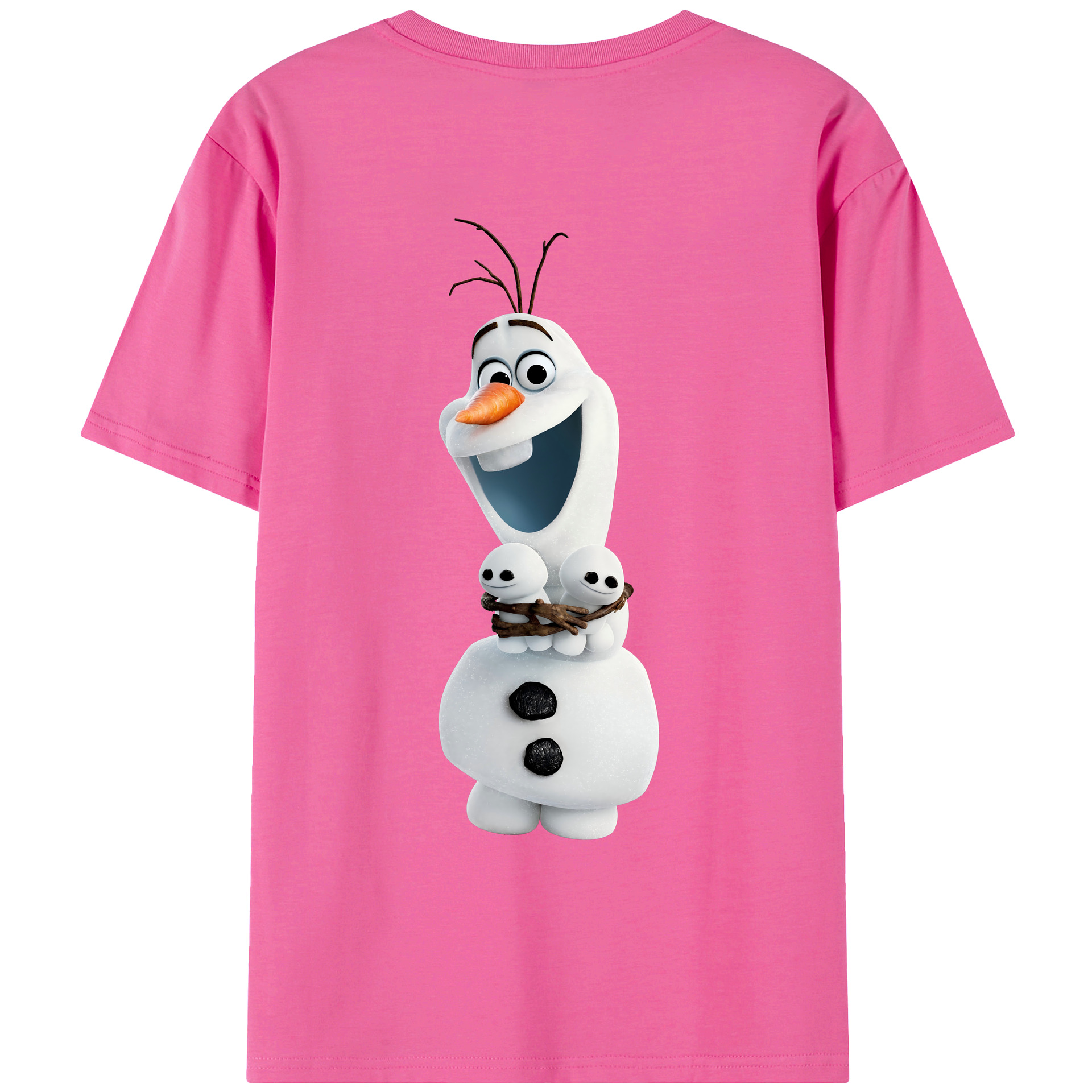 （画像用） アナと雪の女王 アンナ エルサ Frozen Anna Elsa レディース半袖Tシャツ(バックプリント)